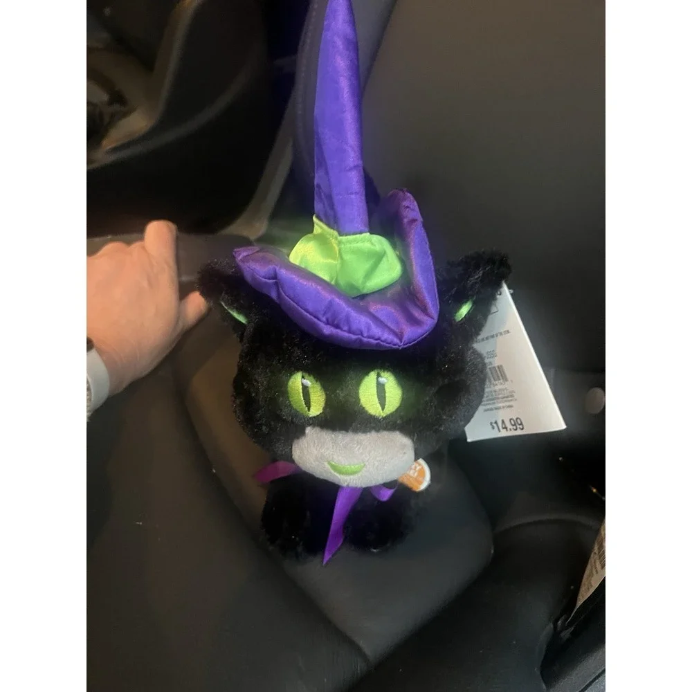 NEW With Tags. Halloween Animated Black Cat Sings I Put A Spell On You Spooky‎